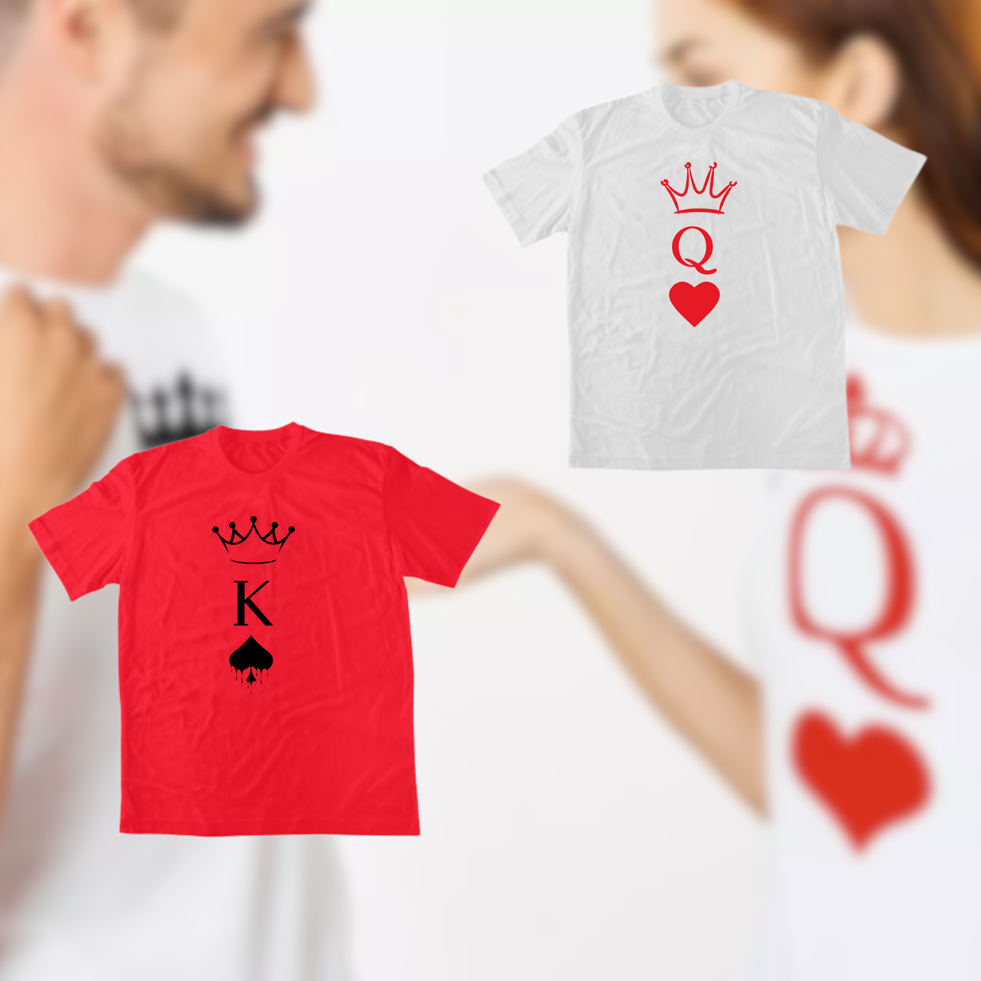 King and Queen MATCHING TEE